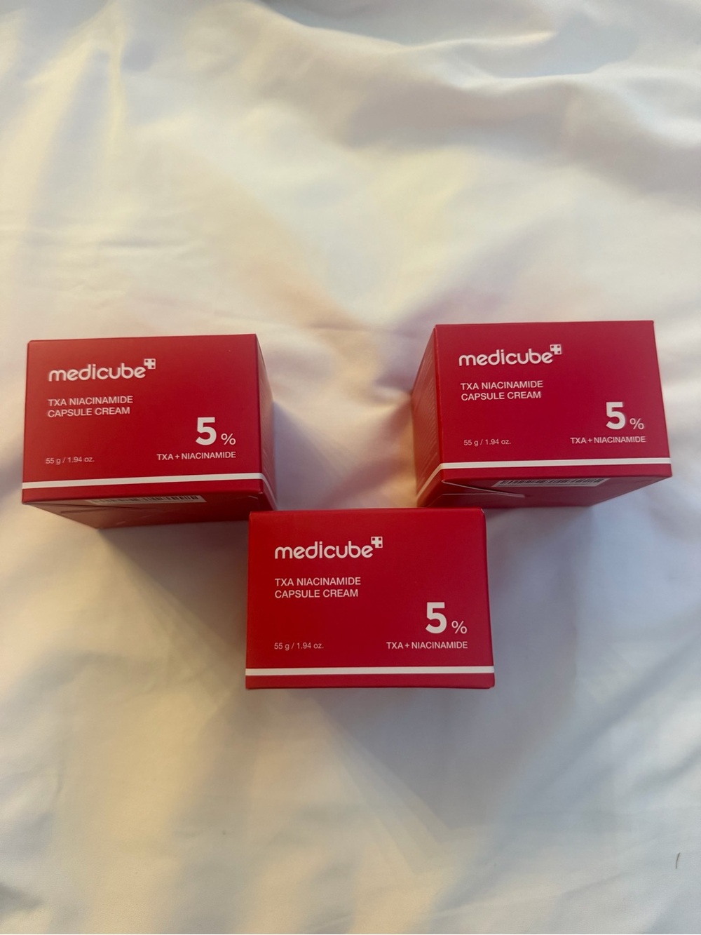 3pcs TXA Niacinamide Capsule Cream 5% - Red